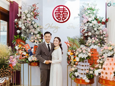 Chữ gỗ Song Hỷ tròn - Wedding nhiều kiểu [Gỗ nhẹ - Sơn thủ công] ĐK 30-40cm CHUGO-23